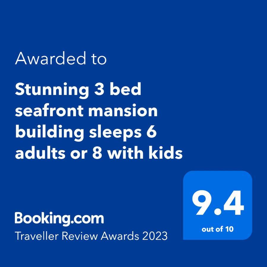 Stunning 3 Bed Seafront Mansion Building Sleeps 6 Adults Or 8 With Kids Apartment Портръш Екстериор снимка